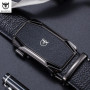 BULLCAPTAIN First Layer Leather Automatic Buckle Belt Men's Leather Belt Men's Business Casual Buckle Headband