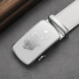 New White Double-sided Cowhide Belt for Men Fashion Casual Business Suit Accessories Luxury Design Brand Belt 3.5cm