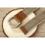 3.8cm New Simple Double Ring Alloy Buckle Woven Canvas Cotton Men's Belt Retro Casual Decorative Belt For Men Wholesale