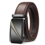 OYIFAN Automatic Buckle Belt for Men, High Quality Genuine Leather Belt, Adjustable Ratchet Belt Fashion Designer Belt Men