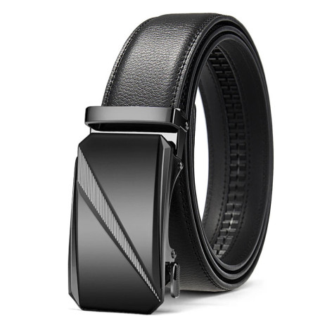 OYIFAN Automatic Buckle Belt for Men, High Quality Genuine Leather Belt, Adjustable Ratchet Belt Fashion Designer Belt Men
