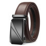 OYIFAN Automatic Buckle Belt for Men, High Quality Genuine Leather Belt, Adjustable Ratchet Belt Fashion Designer Belt Men