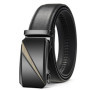 OYIFAN Automatic Buckle Belt for Men, High Quality Genuine Leather Belt, Adjustable Ratchet Belt Fashion Designer Belt Men