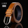 High Quality Children Black Leather Belts for Boys Girls Kids Casual Waist Strap Belt Waistband for Jeans Pants Trousers 2.3cm