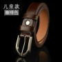 High Quality Children Black Leather Belts for Boys Girls Kids Casual Waist Strap Belt Waistband for Jeans Pants Trousers 2.3cm