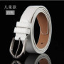 High Quality Children Black Leather Belts for Boys Girls Kids Casual Waist Strap Belt Waistband for Jeans Pants Trousers 2.3cm