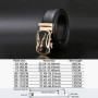 Men Belt Metal Luxury Brand Automatic Buckle Leather High Quality Belts for Men Business Work Casual Strap ZDP001A