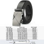 Men Belt Metal Luxury Brand Automatic Buckle Leather High Quality Belts for Men Business Work Casual Strap ZDP001A