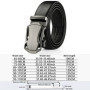 Men Belt Metal Luxury Brand Automatic Buckle Leather High Quality Belts for Men Business Work Casual Strap ZDP001A