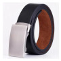 New Men's Roller Toothless Belt Leather Youth Buckle Old-fashioned Ball Belt Smooth Buckle Belts for Men Luxury Designer Brand