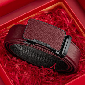 Fashionable men's business belt, leather automatic buckle belt, personalized casual belt