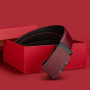 Fashionable men's business belt, leather automatic buckle belt, personalized casual belt