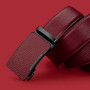 Fashionable men's business belt, leather automatic buckle belt, personalized casual belt