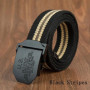 Men's Black Fashion Belt with US Buckle, Designer Tactical Western Country Style Belt, Extra Long Jeans Belt for Tall & Big Men