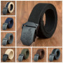 Men's Black Fashion Belt with US Buckle, Designer Tactical Western Country Style Belt, Extra Long Jeans Belt for Tall & Big Men