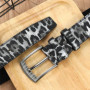 Fashion Men's Leopard Print Belt Retro Personality Pin Buckle Belt Trend Jeans Accessories Classic Versatile Belt