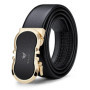 Genuine leather automatic buckle belt, personalized men's fashion belt, high-end pants belt for formal wear