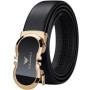 Genuine leather automatic buckle belt, personalized men's fashion belt, high-end pants belt for formal wear