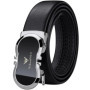 Genuine leather automatic buckle belt, personalized men's fashion belt, high-end pants belt for formal wear