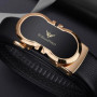 Genuine leather automatic buckle belt, personalized men's fashion belt, high-end pants belt for formal wear