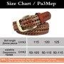 Maikun Men Braided Belt Woven Leather Belts for Men Women Vintage Waist Strap Casual Belt Pin Buckle Male Belt for Jeans