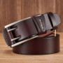High Quality Genuine Leather Belts for Men Brand Strap Male Double Pin Buckle Fancy Vintage Jeans Belt Cowboy Cintos