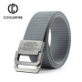 Men Belts Automatic Buckle Metal Webbing Belts for Men Canvas Nylon High Quality Strap Casual Sports Students HB009