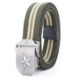 Men's 38mm Tactical Fashion Belt Designer Buckle Pentagram Canvas Belt for Jeans Versatile And Stylish Mens Belt