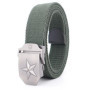 Men's 38mm Tactical Fashion Belt Designer Buckle Pentagram Canvas Belt for Jeans Versatile And Stylish Mens Belt
