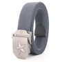 Men's 38mm Tactical Fashion Belt Designer Buckle Pentagram Canvas Belt for Jeans Versatile And Stylish Mens Belt