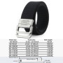 Men Belts Automatic Buckle Metal Webbing Belts for Men Canvas Nylon High Quality Strap Casual Sports Students HB009