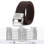 Men Belts Automatic Buckle Metal Webbing Belts for Men Canvas Nylon High Quality Strap Casual Sports Students HB009