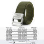 Men Belts Automatic Buckle Metal Webbing Belts for Men Canvas Nylon High Quality Strap Casual Sports Students HB009