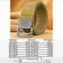 Men Belts Automatic Buckle Metal Webbing Belts for Men Canvas Nylon High Quality Strap Casual Sports Students HB009