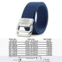 Men Belts Automatic Buckle Metal Webbing Belts for Men Canvas Nylon High Quality Strap Casual Sports Students HB009