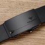 Simple men's cowhide belt with automatic buckle business belt, personalized and versatile casual belt