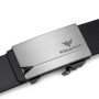 Simple men's cowhide belt with automatic buckle business belt, personalized and versatile casual belt
