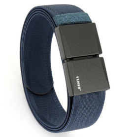 TUSHI New Magnetic buckle tactical belt men's multifunctional military fan canvas belt outdoor faux nylon training waist belt