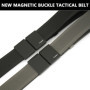 TUSHI New Magnetic buckle tactical belt men's multifunctional military fan canvas belt outdoor faux nylon training waist belt