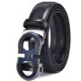 Men's Automatic Ratchet Buckle Sliding Belt, Suitable for Casual Decoration