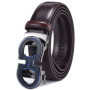 Men's Automatic Ratchet Buckle Sliding Belt, Suitable for Casual Decoration