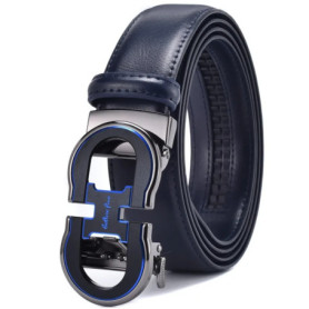 Men's Automatic Ratchet Buckle Sliding Belt, Suitable for Casual Decoration