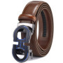 Men's Automatic Ratchet Buckle Sliding Belt, Suitable for Casual Decoration