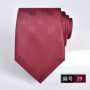 necktie for man burgundy tie Luxury Wine red tie Groom Wedding Accessories Dot Stripe gravata 8cm Neckties Men's ties
