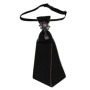 Punk Black Necktie Gothic Metal Chain Crystal Rhinestone Jewelry Bowtie Evening Adjustable Pre-Tied JK Shirt Decoration Bow Tie