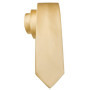 Fashion Silk Men Tie Set Gold Yellow Orange Solid Paisley Striped Plaid Floral Necktie Pocket Square Cufflinks Wedding Business