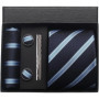 Classic 100 Silk Men's Ties In Gift box 8cm Plaid Dot Striped Business Necktie Handkerchief Cufflinks Wedding Party Tie Set