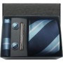 Classic 100 Silk Men's Ties In Gift box 8cm Plaid Dot Striped Business Necktie Handkerchief Cufflinks Wedding Party Tie Set