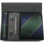Classic 100 Silk Men's Ties In Gift box 8cm Plaid Dot Striped Business Necktie Handkerchief Cufflinks Wedding Party Tie Set