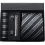 Classic 100 Silk Men's Ties In Gift box 8cm Plaid Dot Striped Business Necktie Handkerchief Cufflinks Wedding Party Tie Set
